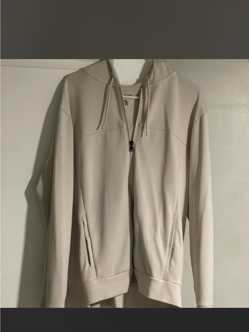 Gilly Hicks Light Beige Full-Zip Hoodie